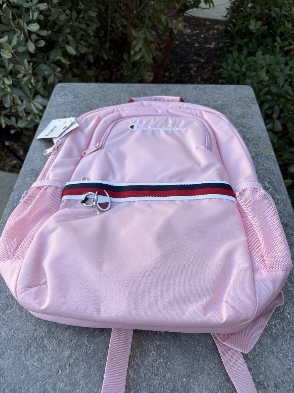 Champion Heritage Backpack 18" Light Pink Padded Laptop Sleeve School Bag